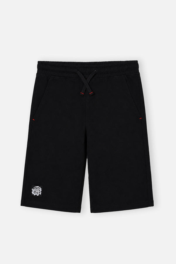 Boy's Black Denim Shorts