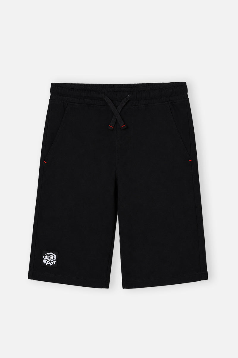 Boy's Black Denim Shorts