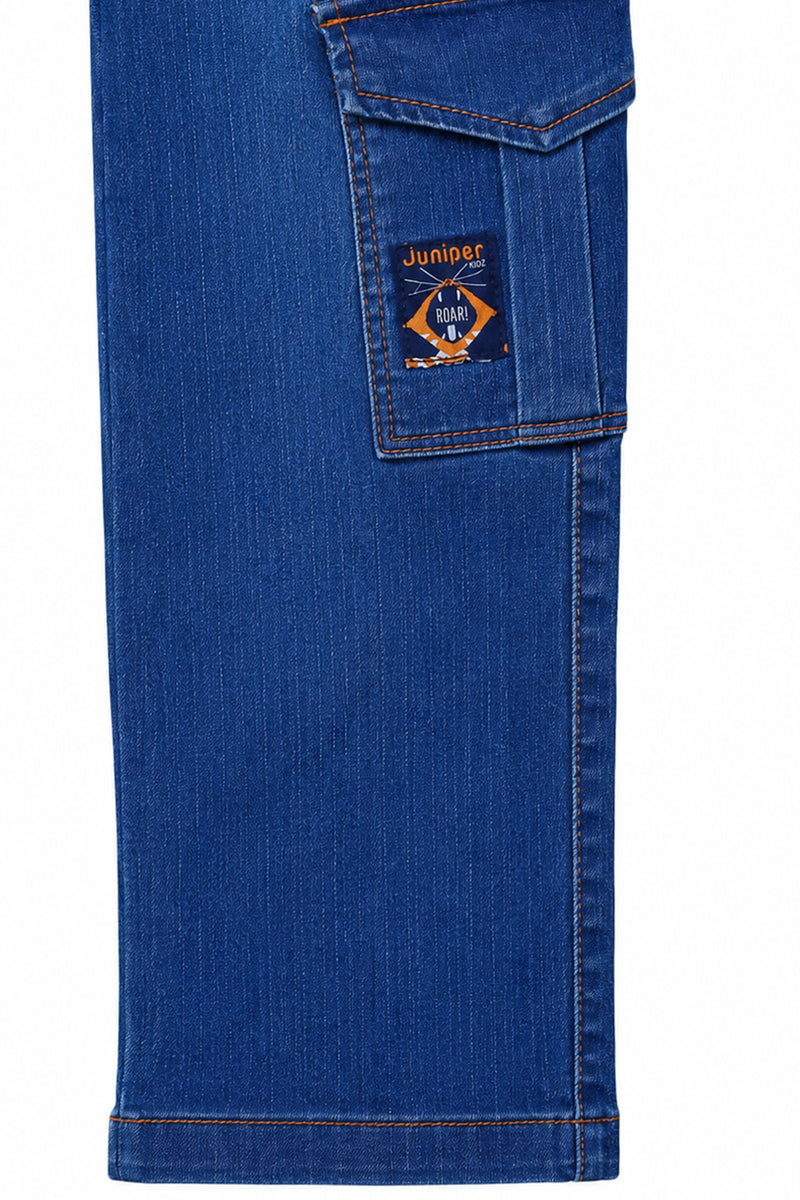 Boy's Blue & White Trouser