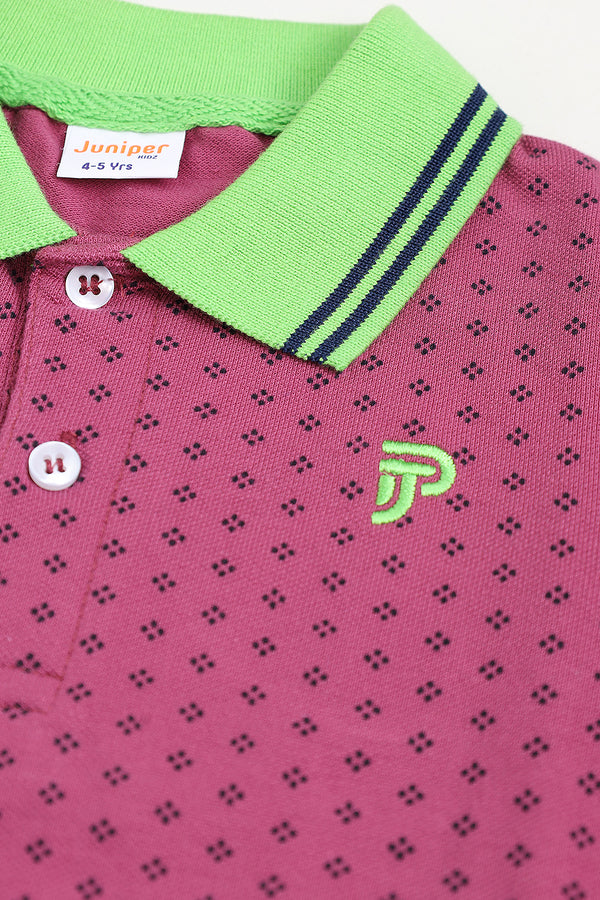 PLAIN COLOR POLO SHIRT