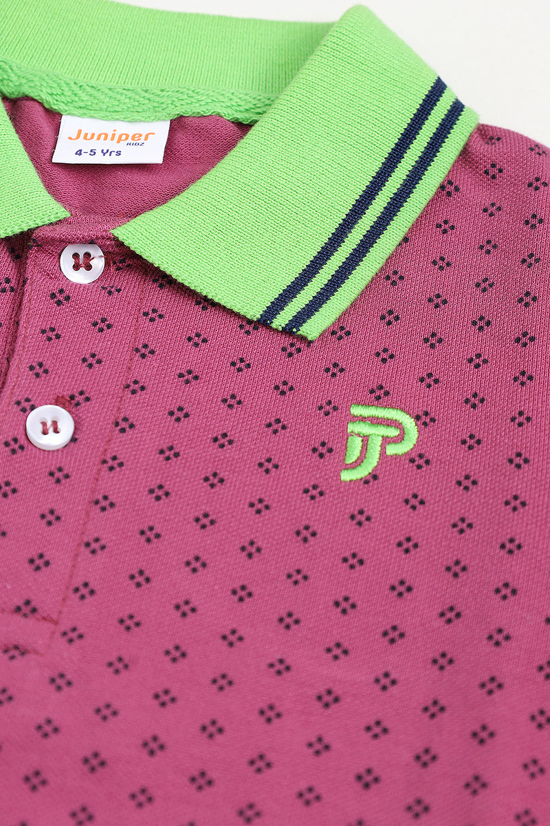 PLAIN COLOR POLO SHIRT