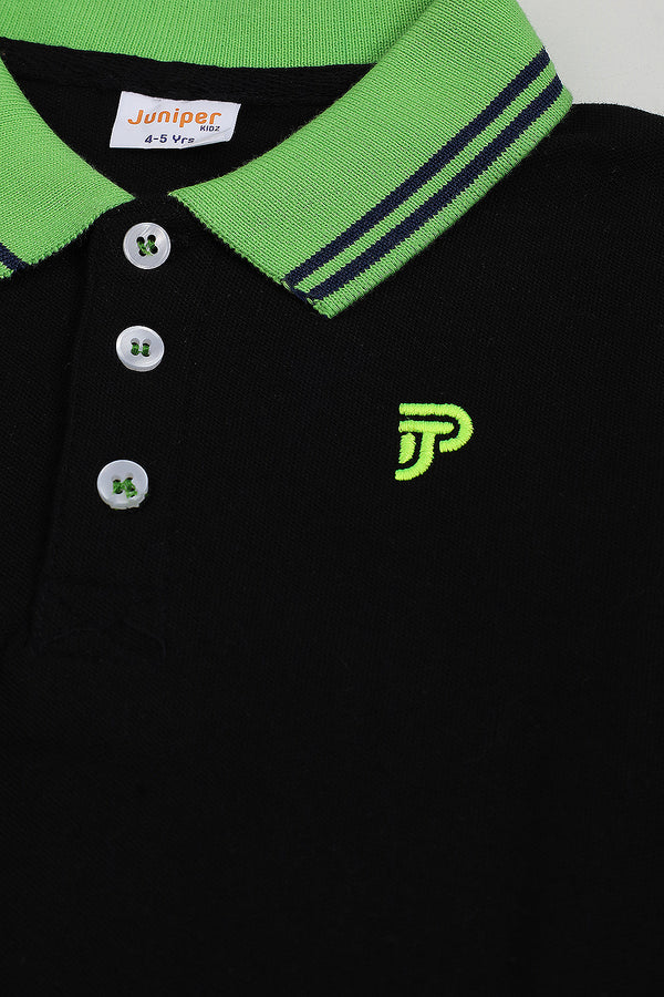 PLAIN COLOR POLO SHIRT
