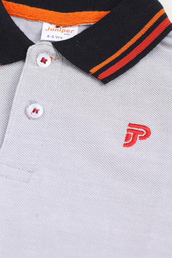 PLAIN COLOR POLO SHIRT