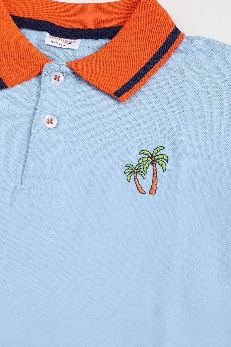 PLAIN COLOR POLO SHIRT