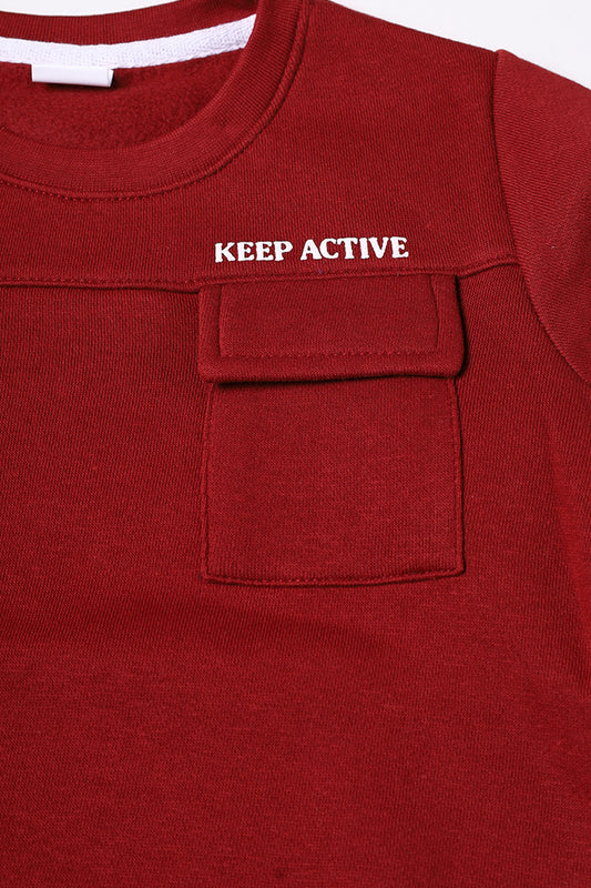 Keep Active Flap Pocket Sweatshirt