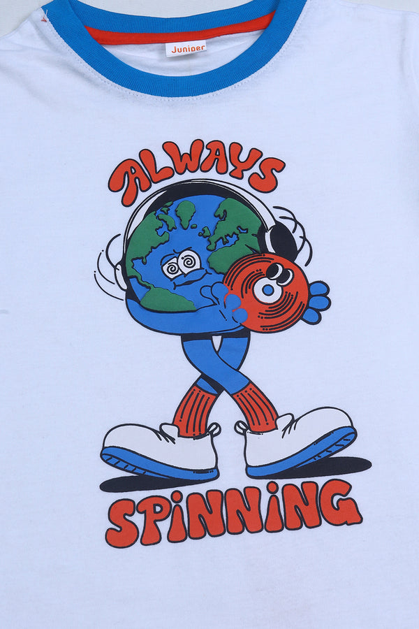 ALWAYS SPINNING GRAPHIC T-SHIRT