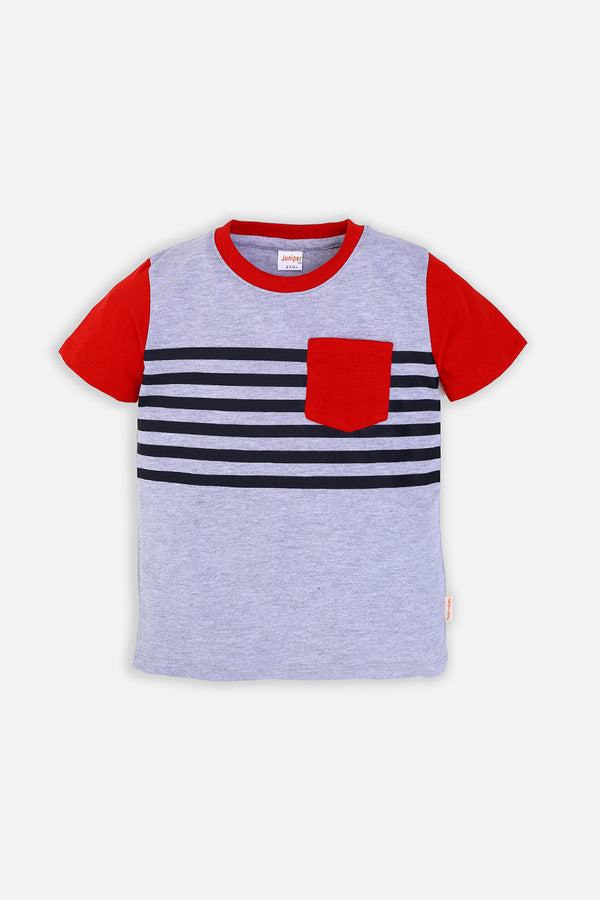 STRIPES PRINT T-SHIRT