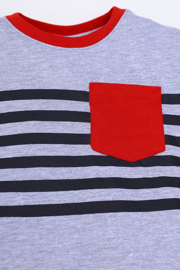 STRIPES PRINT T-SHIRT