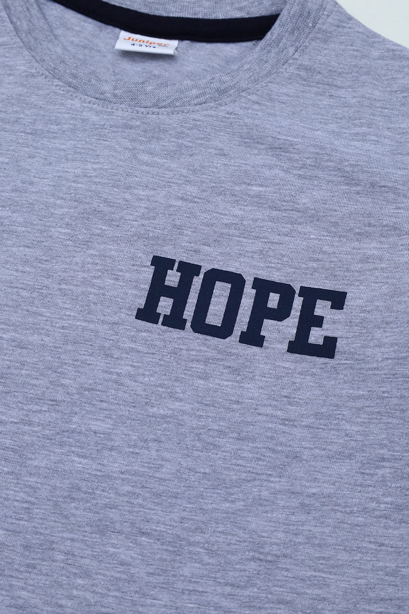 Hope Printed Round Neck Shirt