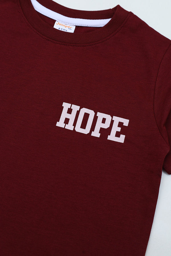 Hope Printed Round Neck Shirt