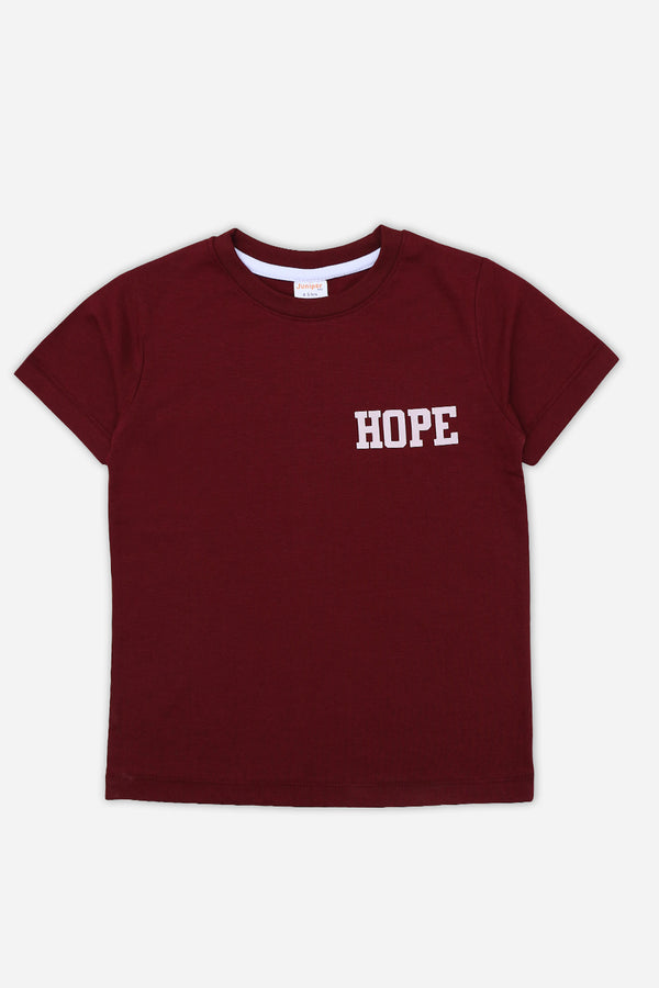 Hope Printed Round Neck Shirt