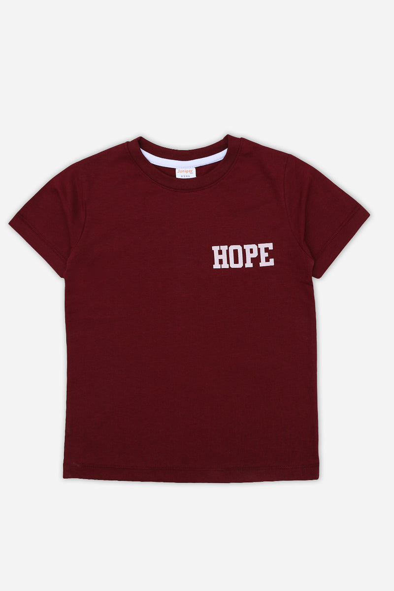 Hope Printed Round Neck Shirt