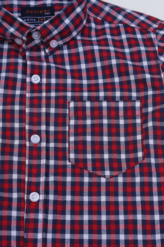 Summer - Boy's Checkered Shirt