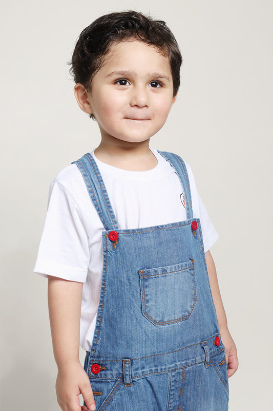 Unisex Dungarees for Boys and Girls with T-Shirt