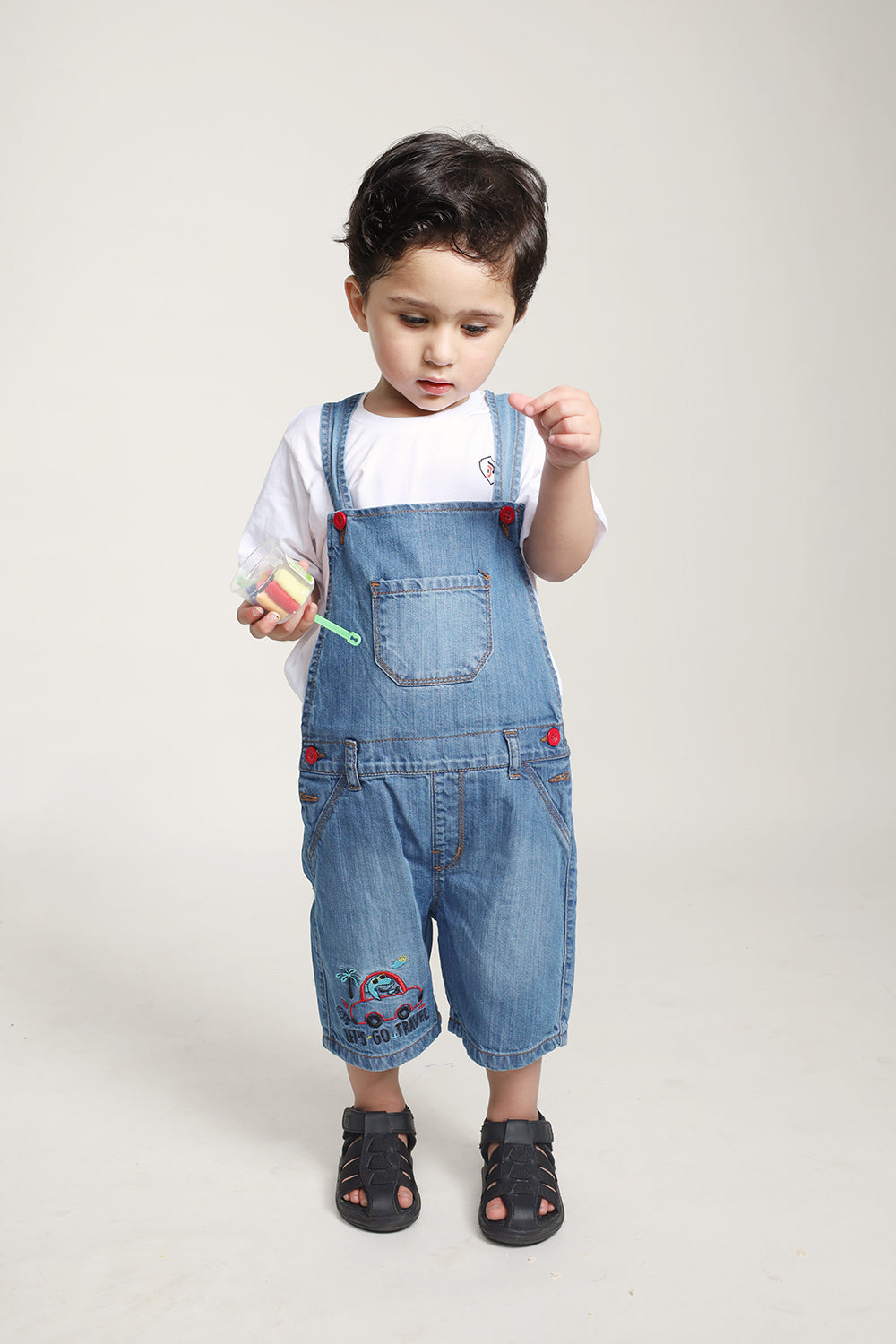 Unisex Dungarees for Boys and Girls with T-Shirt