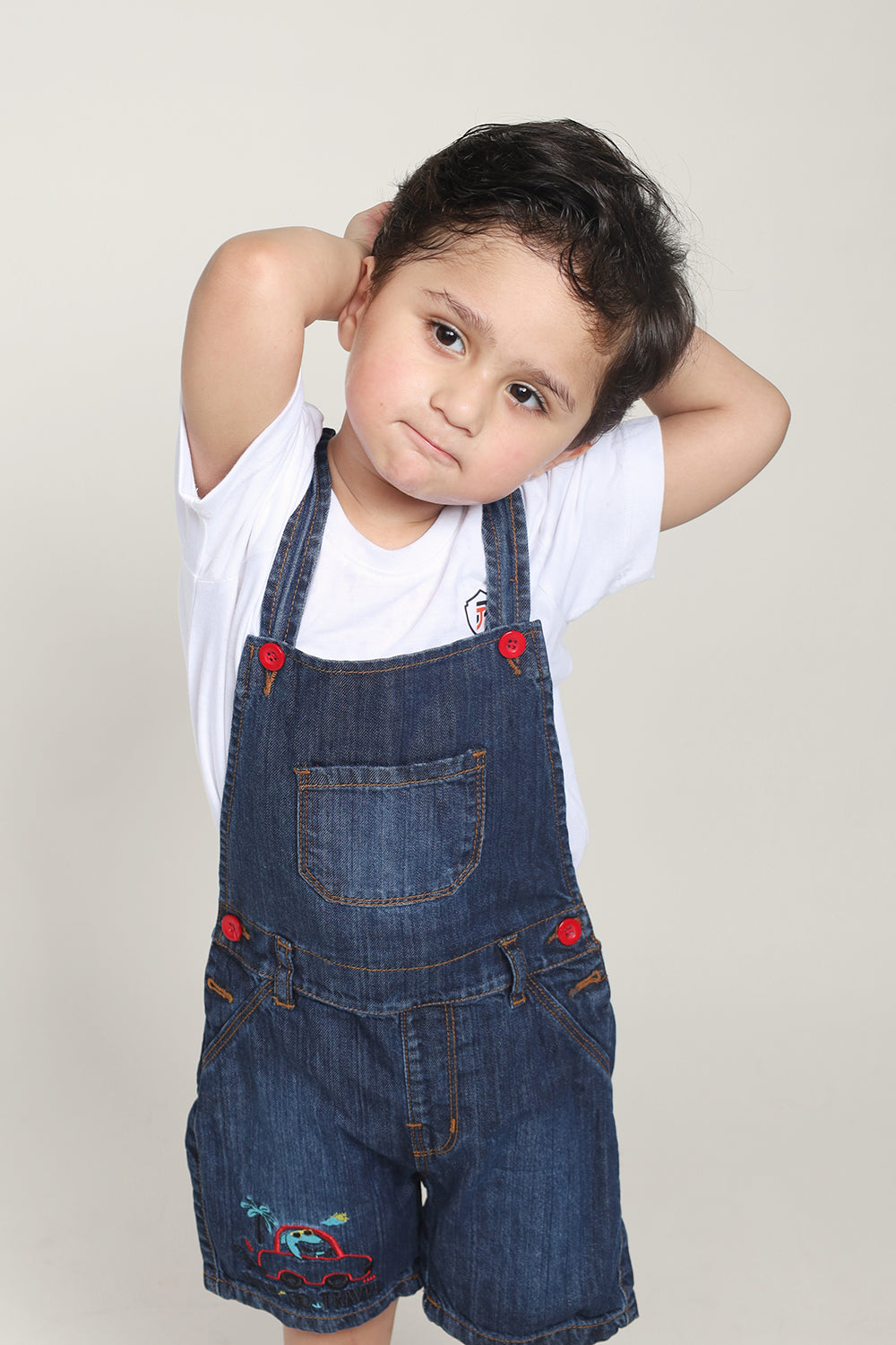 Unisex Dungarees for Boys and Girls with T-Shirt