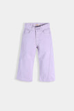 Girl's Wide Leg Cut & Sew Purple Cotton Pant - Girl Pant -  juniperkidz-5345.myshopify.com