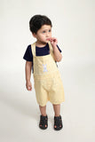 Unisex Dungarees for Boys and Girls with T-Shirt