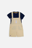 Unisex Dungarees for Boys and Girls with T-Shirt