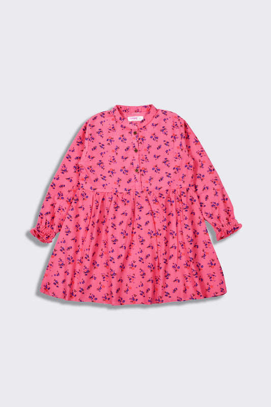 Girls Corduroy Coral Top - Girl Frock -  juniperkidz-5345.myshopify.com