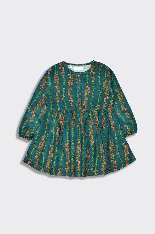 Girls Corduroy Green Top - Girl Frock -  juniperkidz-5345.myshopify.com