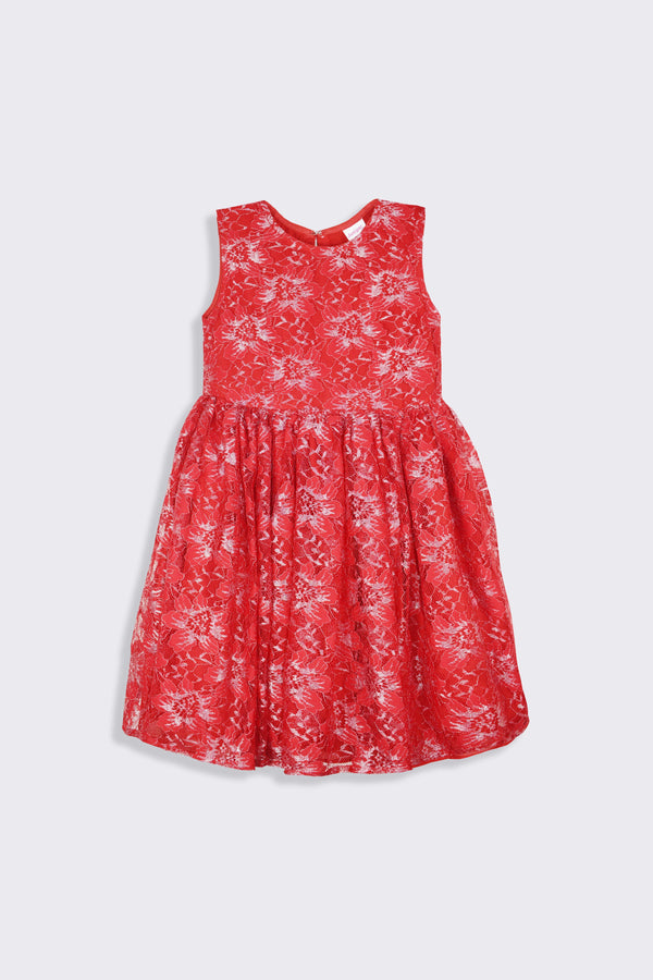RED TWINKLE PARTY DRESS