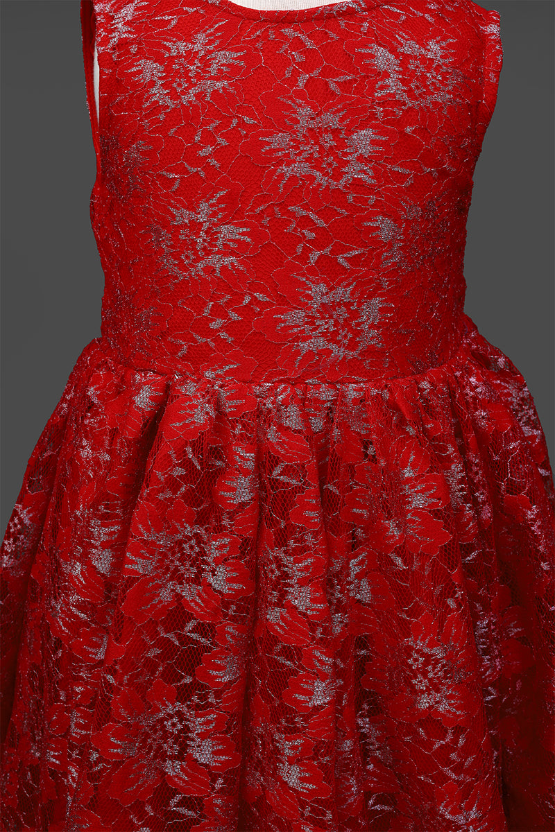 Twiknle Red Party Frock - Girl Frock -  juniperkidz-5345.myshopify.com