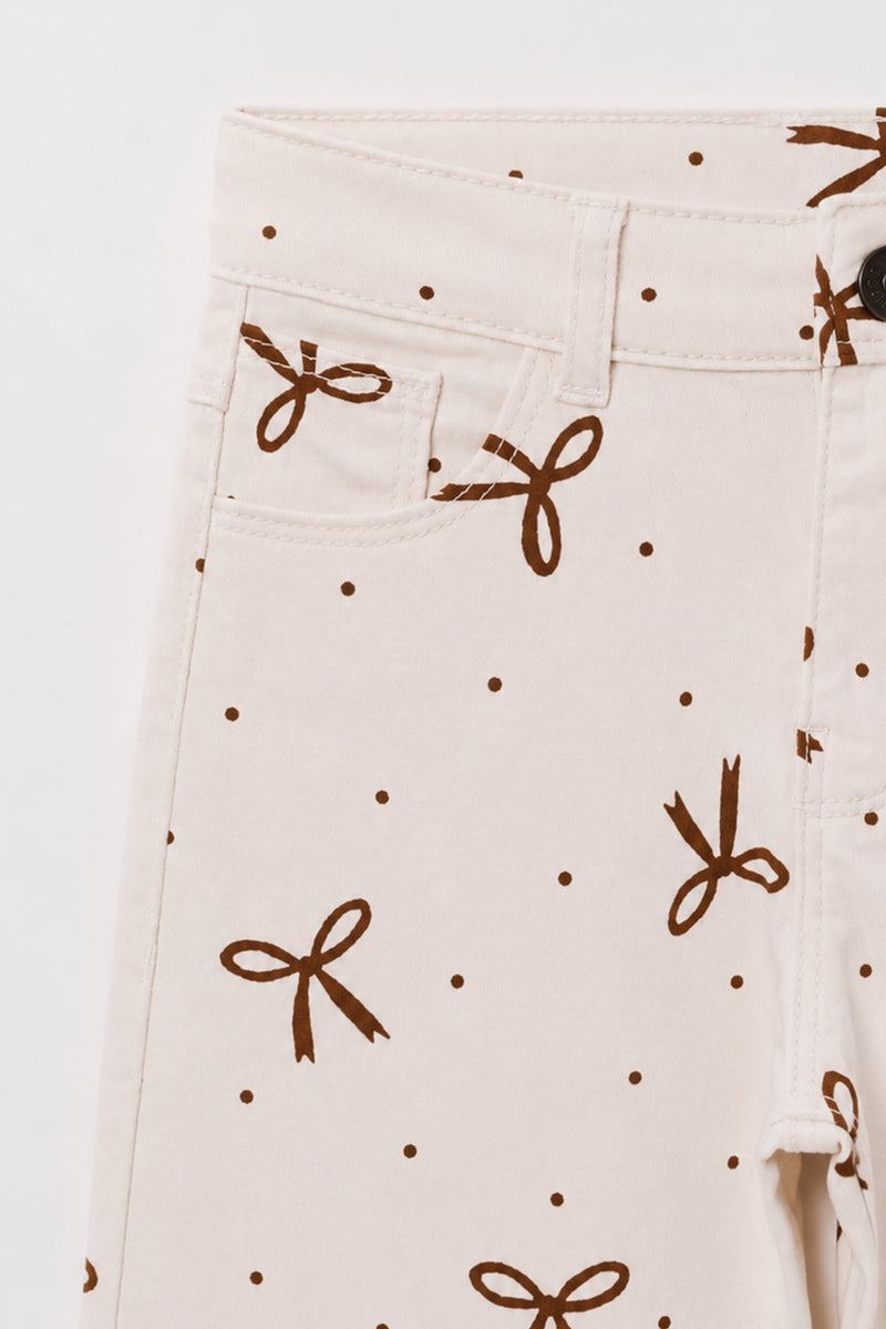 Girl's Embroidered Cotton Pant