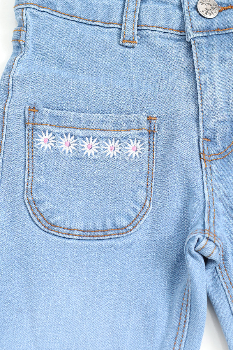 GIRLS WIDE LEG JEANSE