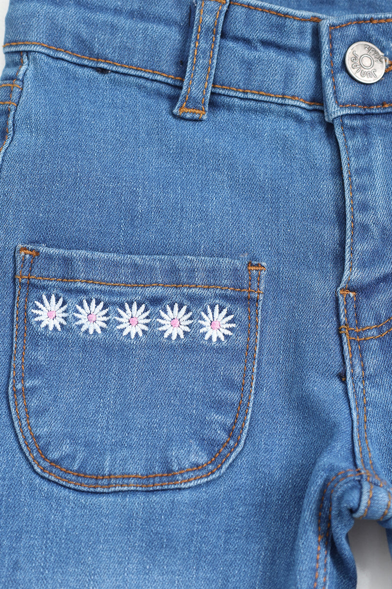 GIRLS WIDE LEG JEANSE