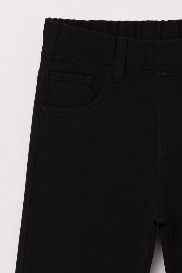 Girl's Black Denim Pant