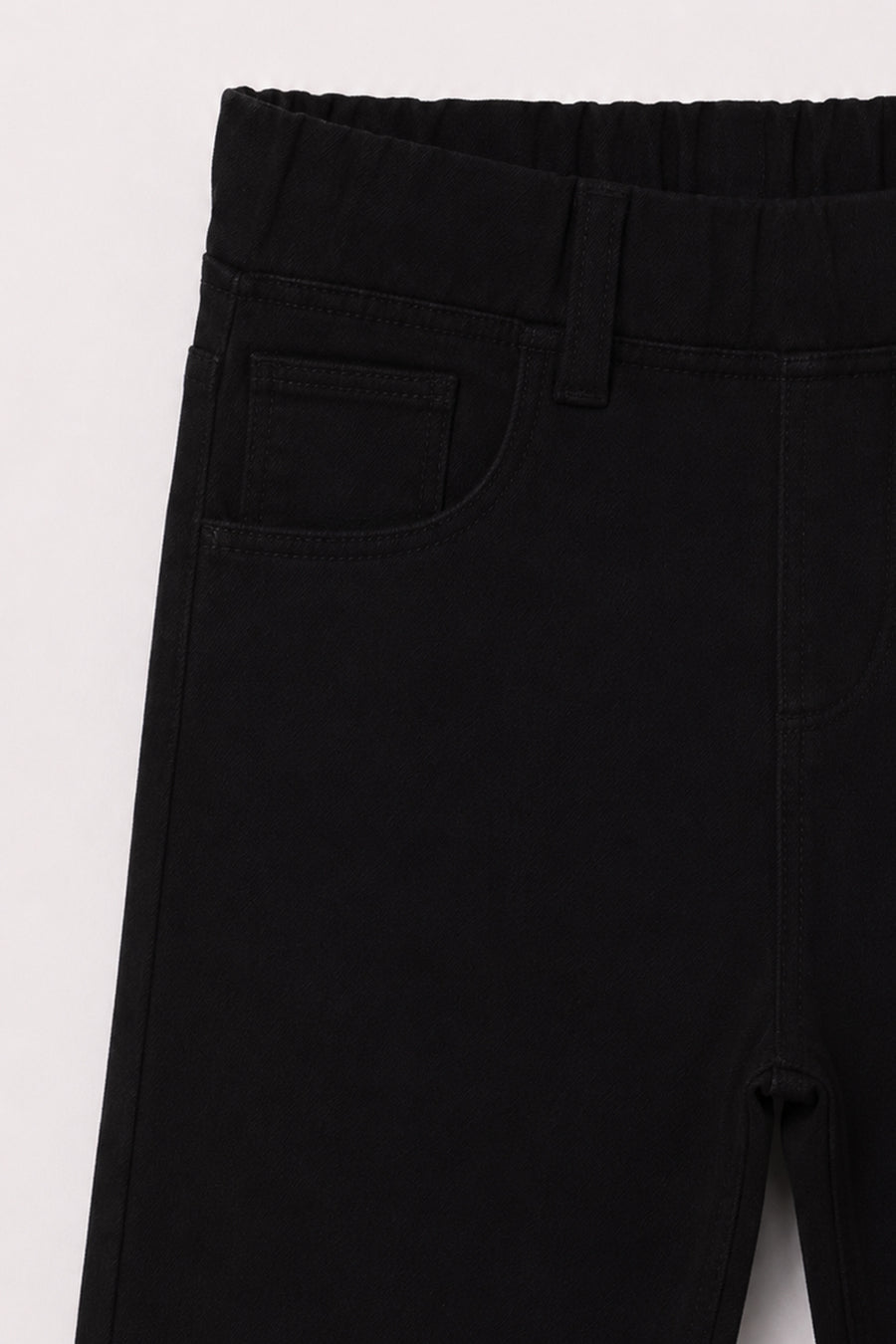 Girl's Black Denim Pant
