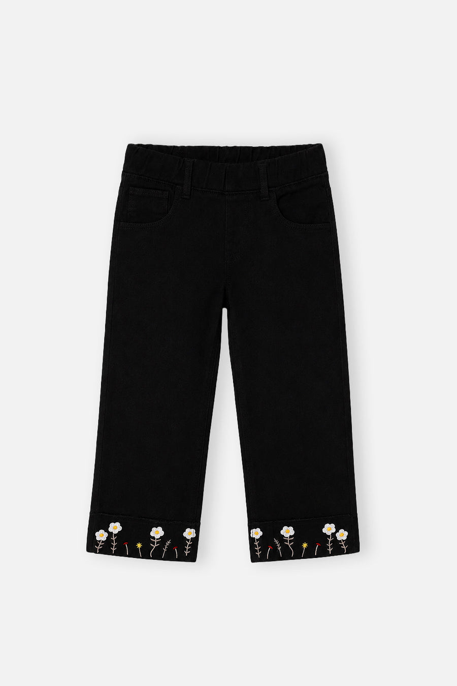 Girl's Black Denim Pant
