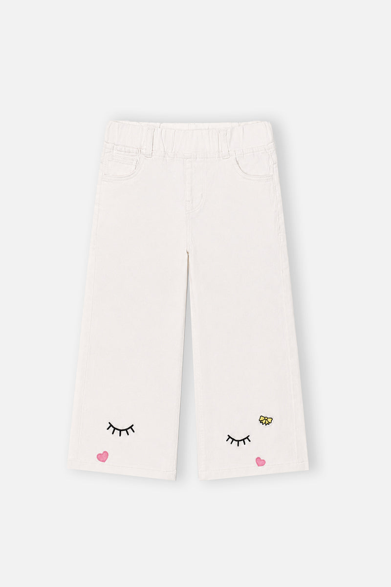 Girl's Embroidered Denim Pant