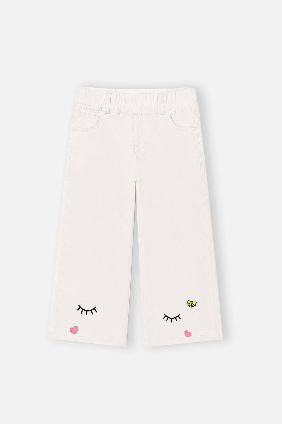 Girl's Embroidered Denim Pant