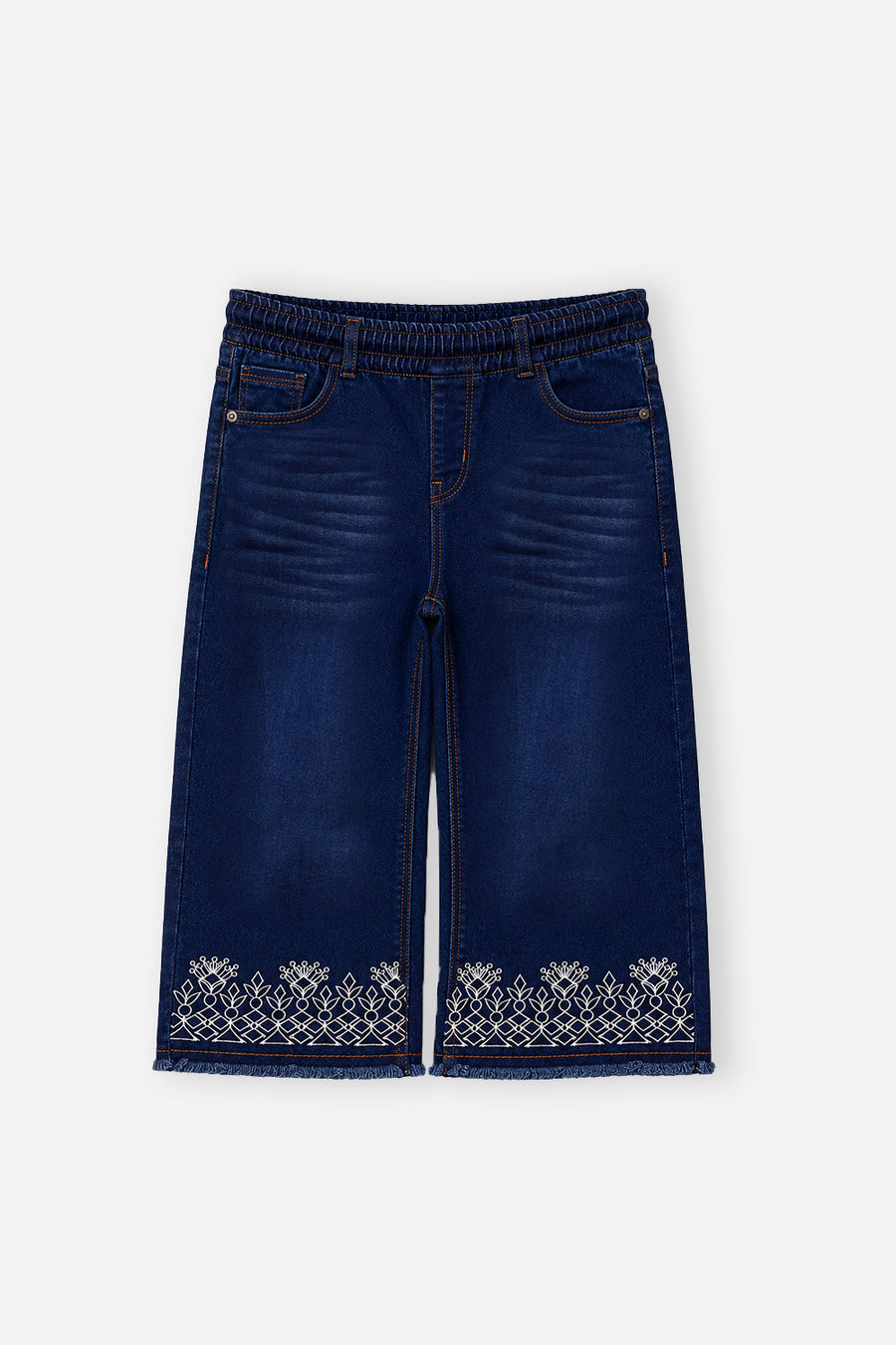 Girl's Embroidered Denim Pant