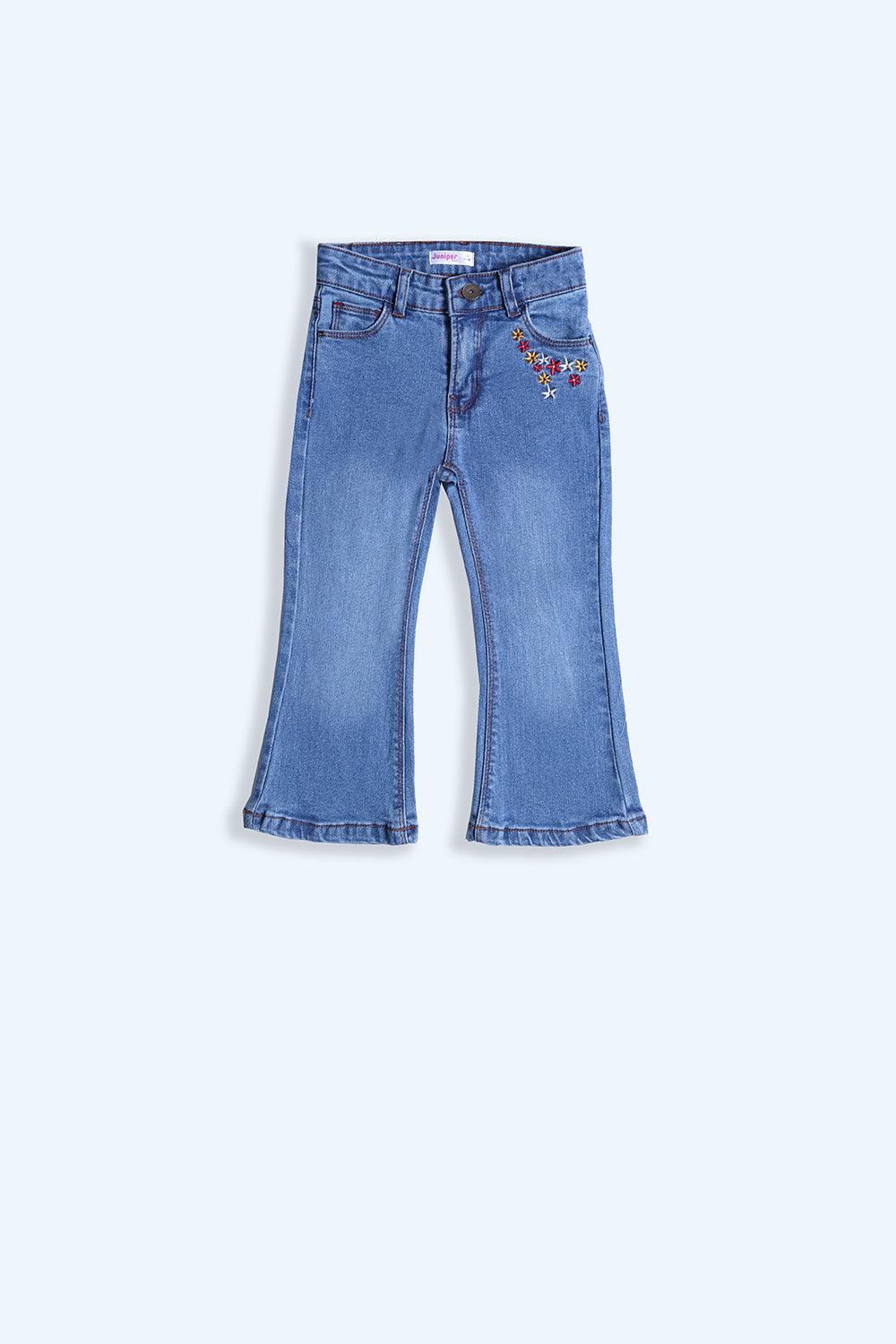 Denim Pent - Girl Pant -  juniperkidz-5345.myshopify.com