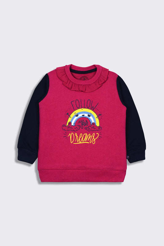 Follow Your Dream Rainbow - Girl Sweatshirt -  juniperkidz-5345.myshopify.com