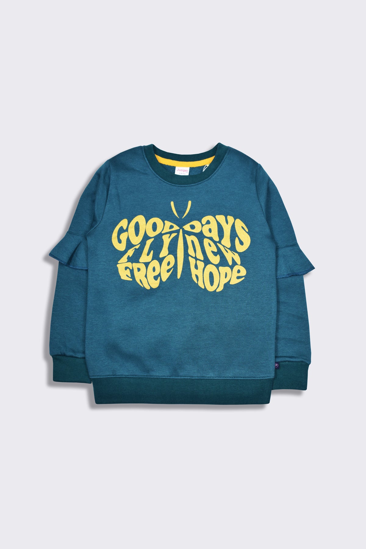 good day - butterfly - Girl Sweatshirt -  juniperkidz-5345.myshopify.com