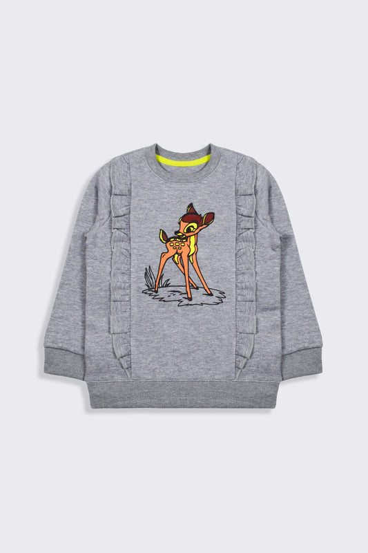 Girl's Sweatshirt - Bambi - Girl Sweatshirt -  juniperkidz-5345.myshopify.com