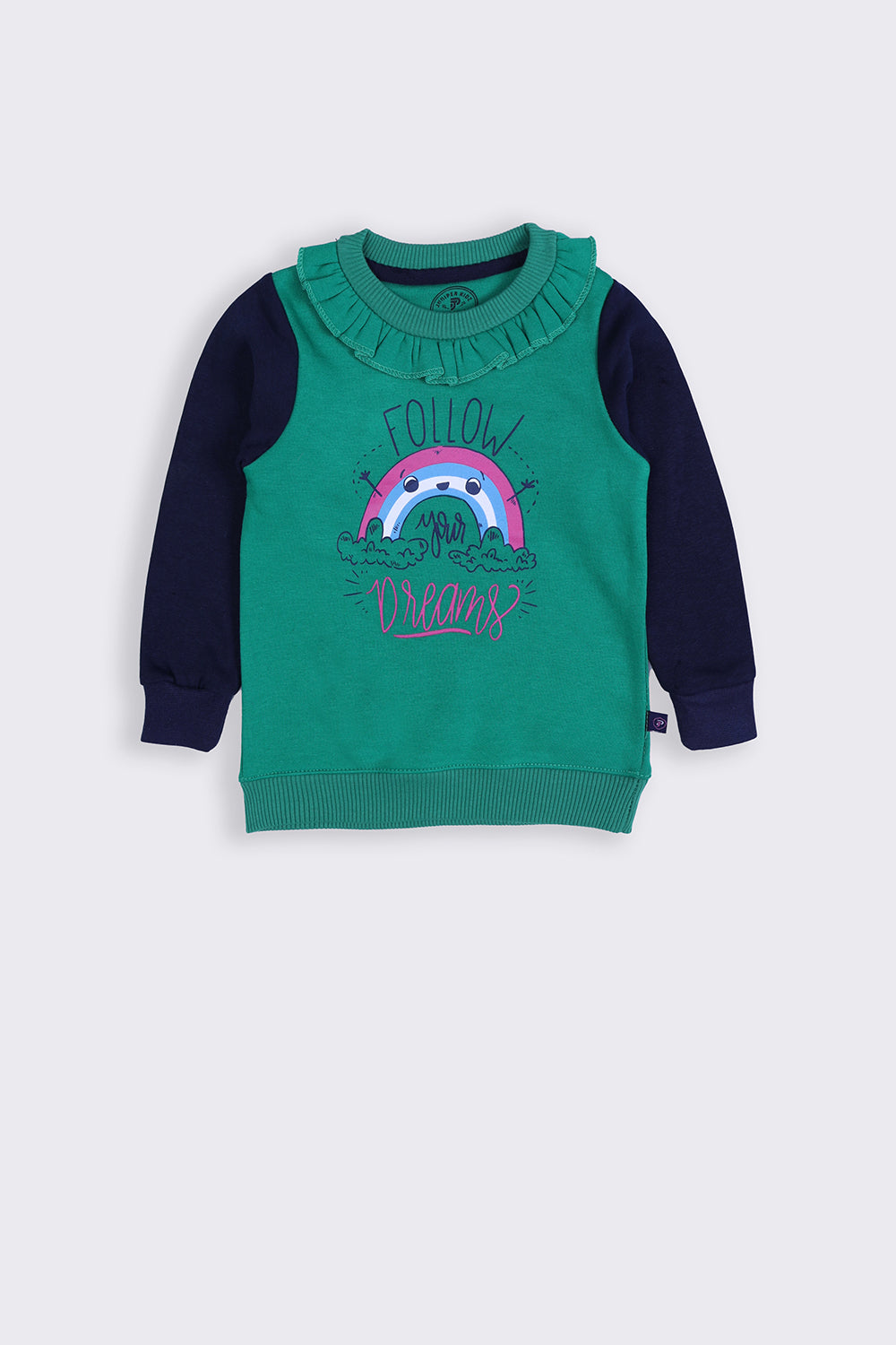 Girl Sweatshirt - Follow Your Dream Rainbow - Girl Sweatshirt -  juniperkidz-5345.myshopify.com