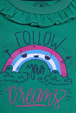 Girl Sweatshirt - Follow Your Dream Rainbow - Girl Sweatshirt -  juniperkidz-5345.myshopify.com