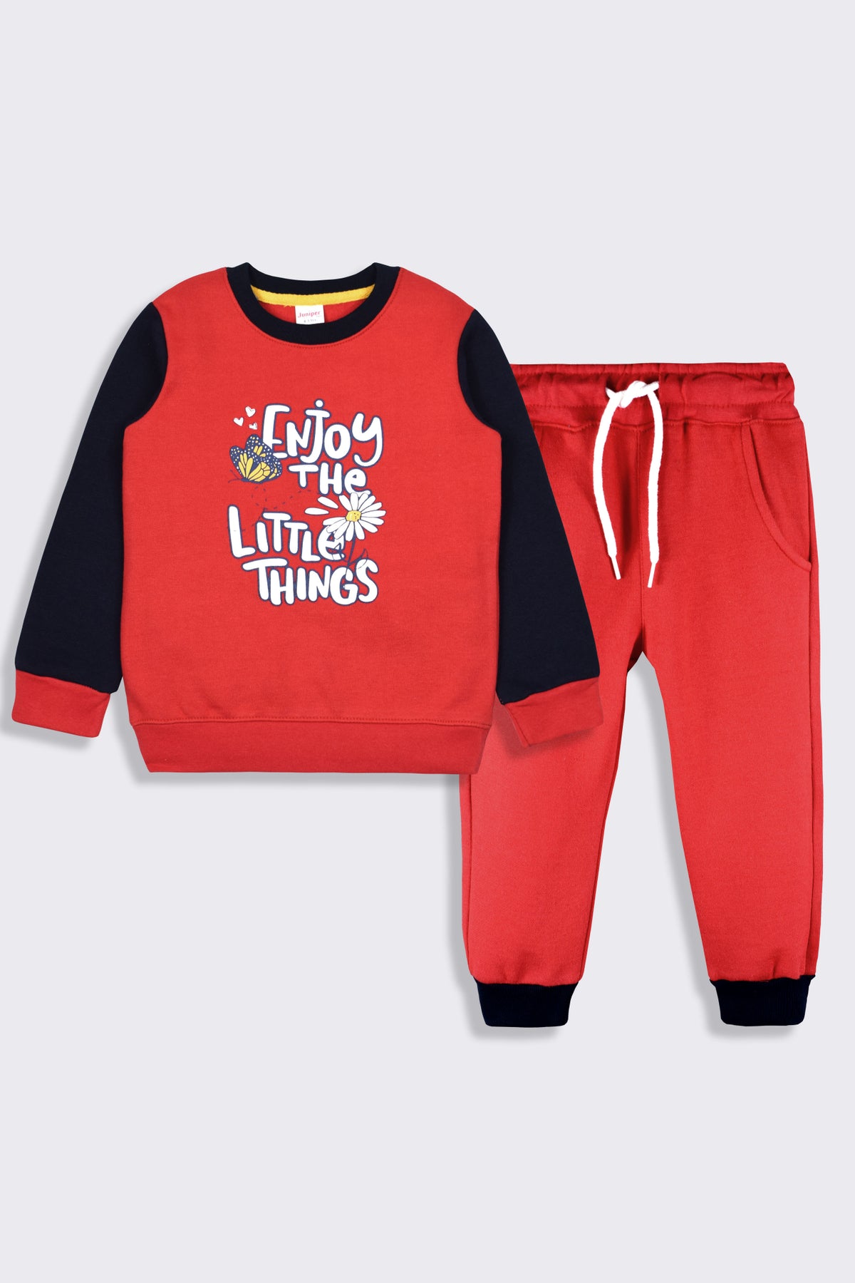 Girls Red Tracksuit - Girl Track Suit -  juniperkidz-5345.myshopify.com