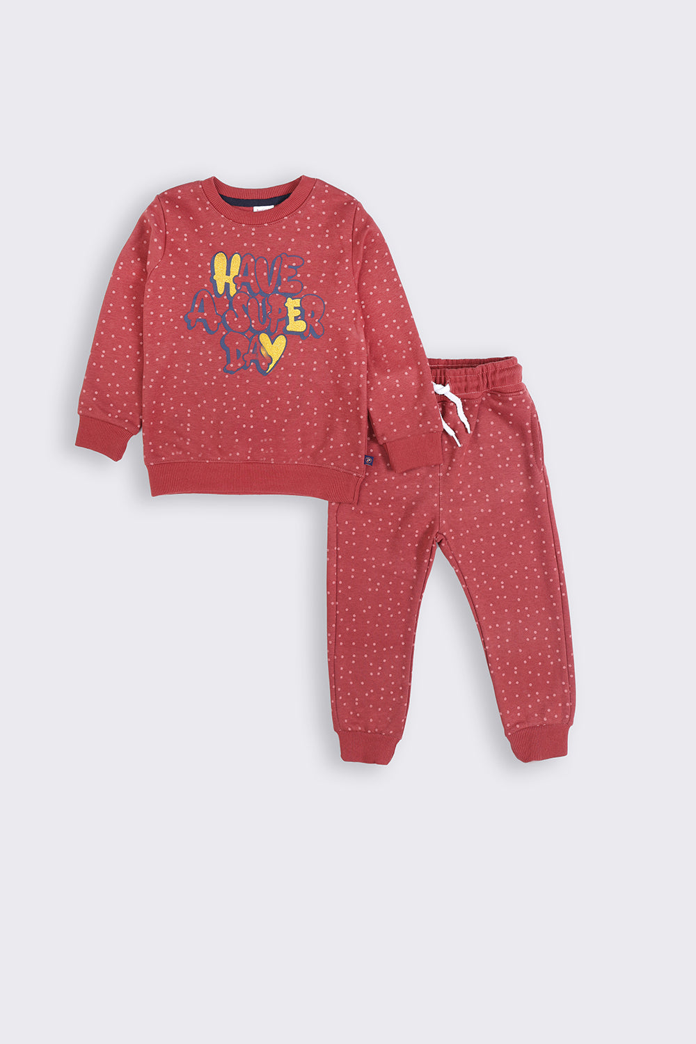 Girl's Track Suit - Have a super day - Girl Track Suit -  juniperkidz-5345.myshopify.com