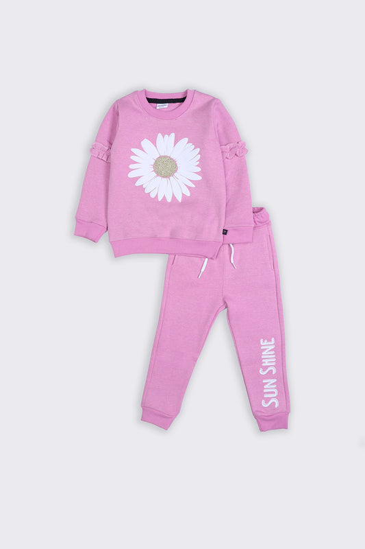 Girl's Track Suit - Sun Shine Flower - Girl Track Suit -  juniperkidz-5345.myshopify.com