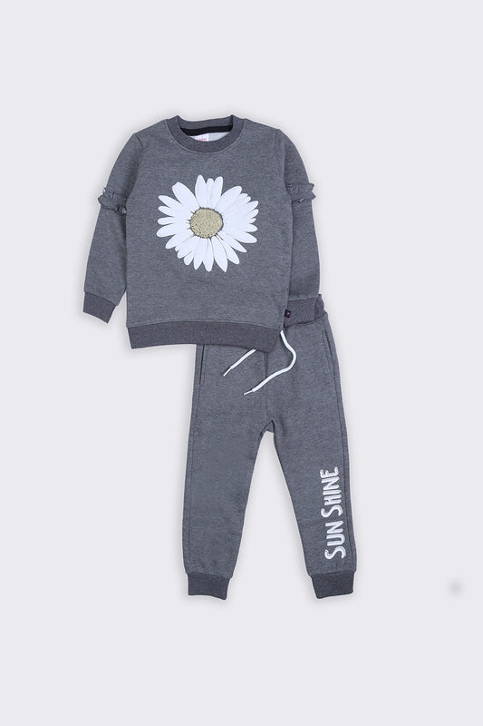 Girl's Track Suit - Sun Shine Flower - Girl Track Suit -  juniperkidz-5345.myshopify.com