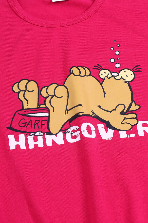 SUMMER - GIRL'S TOP - GARFIELD HANGOVER