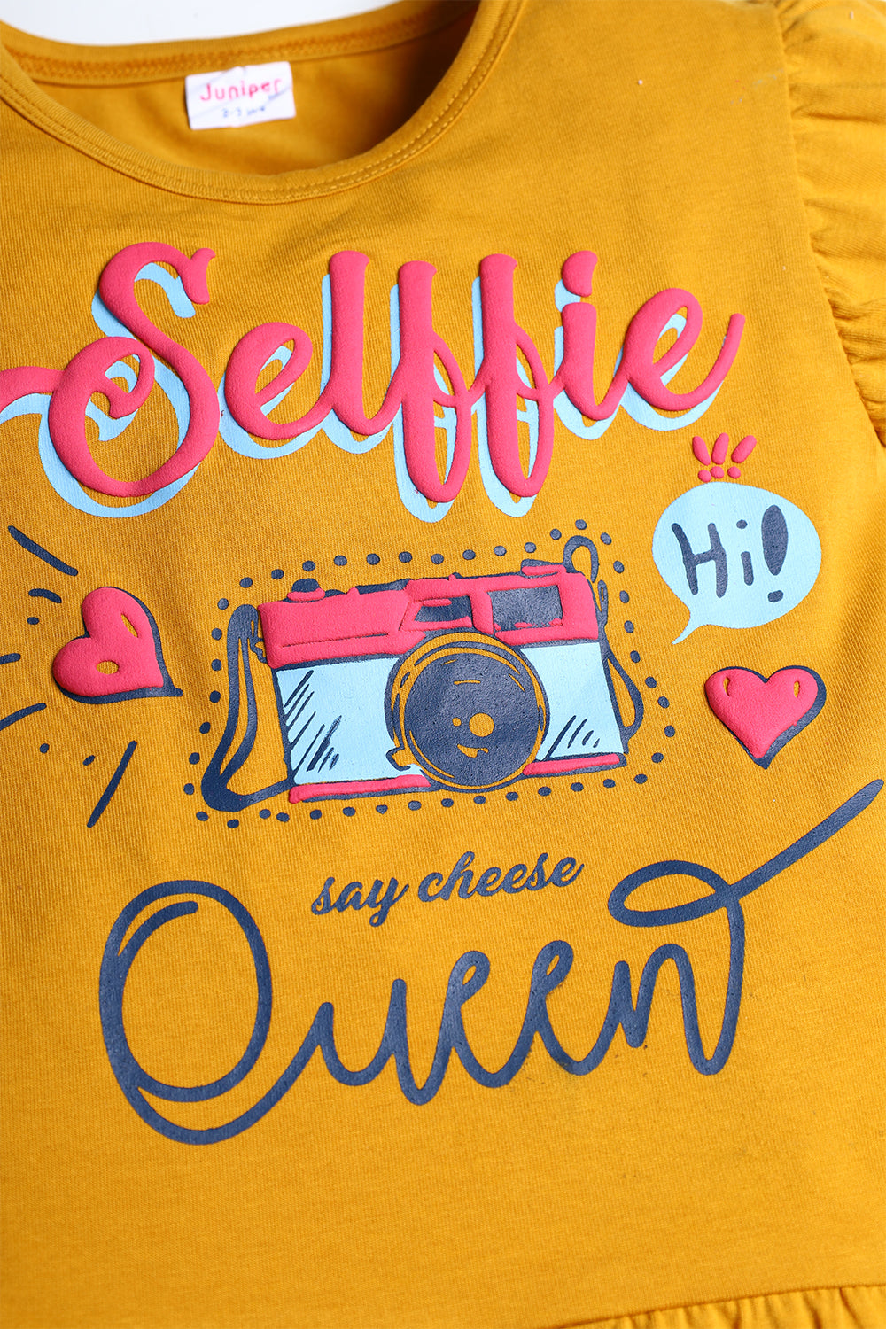 Girl's Top - Selffie Queen - Girl Top -  juniperkidz-5345.myshopify.com