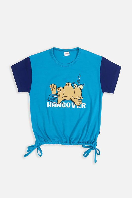 Summer - Girl's Top - Garfield Hangover - Girl Top -  juniperkidz-5345.myshopify.com