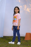 Summer - Girl's Top - Flower Check - Girl Top -  juniperkidz-5345.myshopify.com